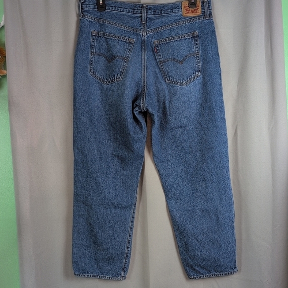 Levi's Blue "Baggy 94" Wide Leg Jeans. - Picture 2 of 7